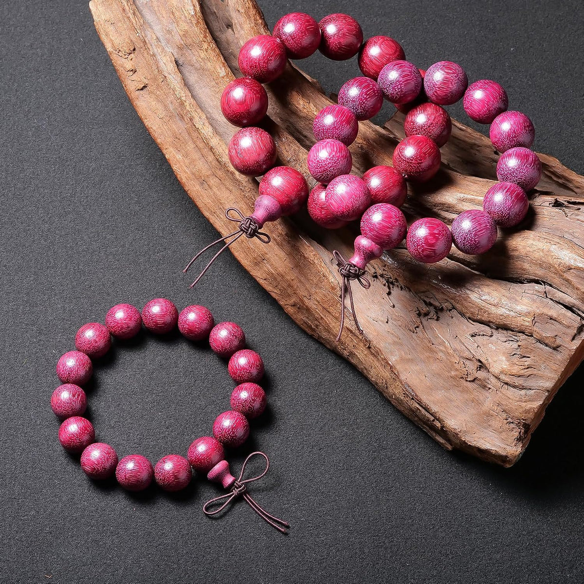 Beads Dia.20mm 12pcs Handcraft Natural Tan Wood