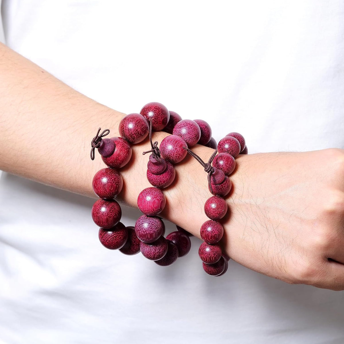 Beads Dia.20mm 12pcs Handcraft Natural Tan Wood