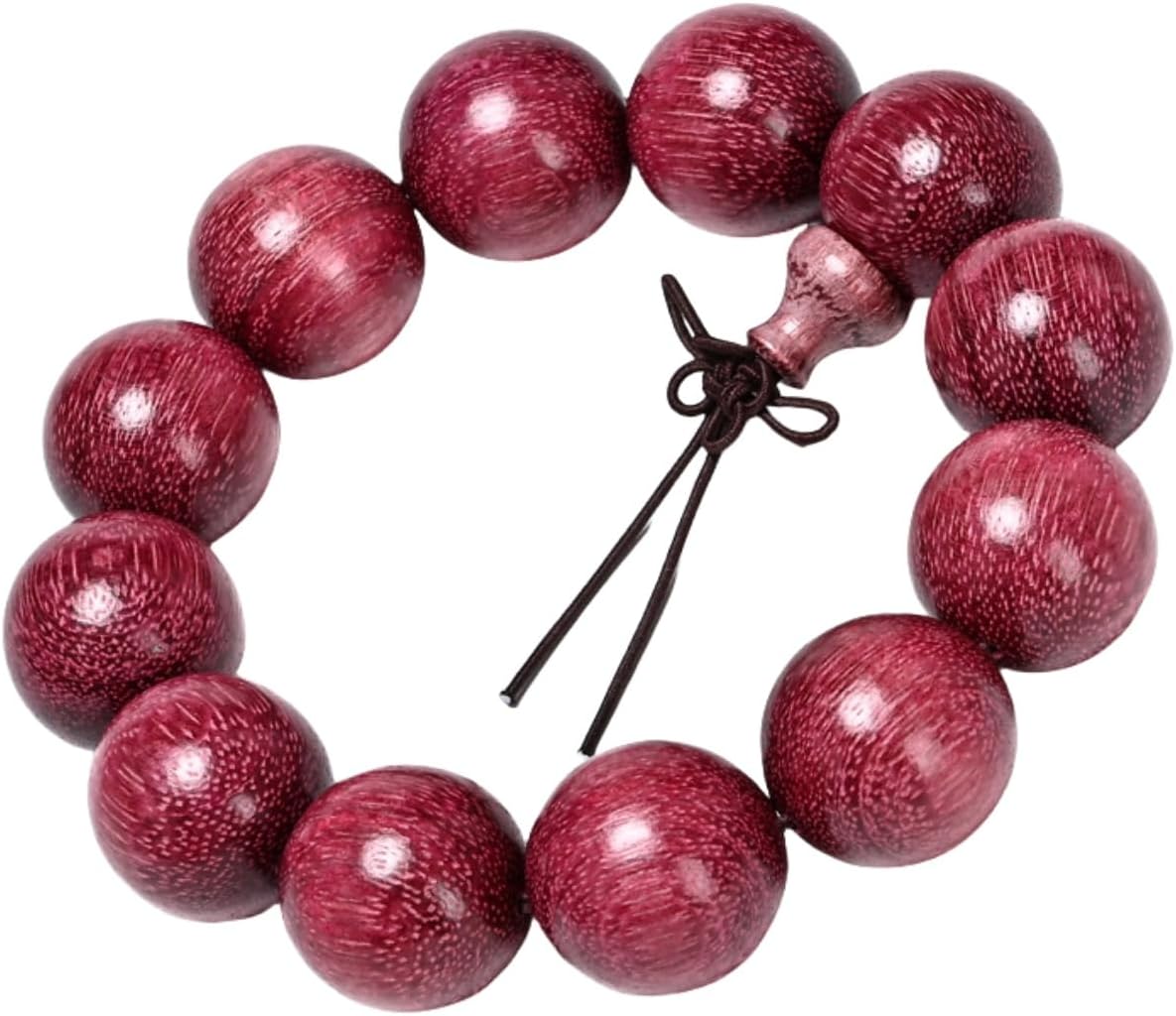 Beads Dia.20mm 12pcs Handcraft Natural Tan Wood