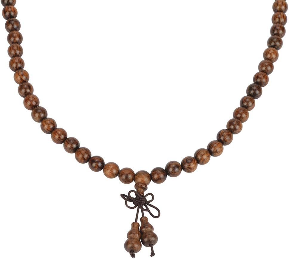 Mala Beads Bracelet 108 8mm Prayer Meditation Sandalwood Elastic…