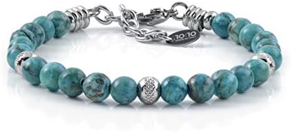 10:10 Beaded Bracelet For Men & Women, Natural Stone 6 MM Made In Italy