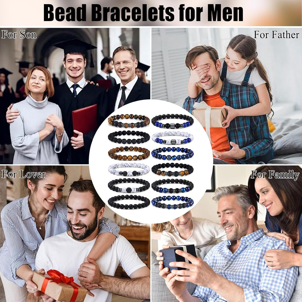 4-12 PCS Bracelets for Men