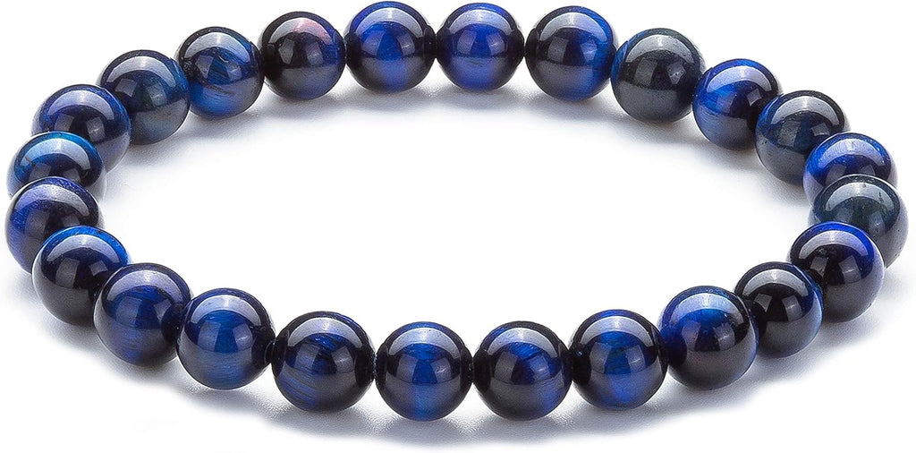Men Women 8mm Natural Stone Lava Rock Diffuser Bracelet
