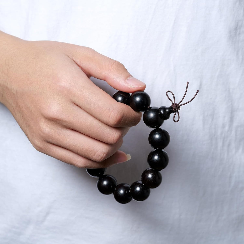 Beads 15 mm Diameter, 15 pcs, Handcrafted Natural Wooden