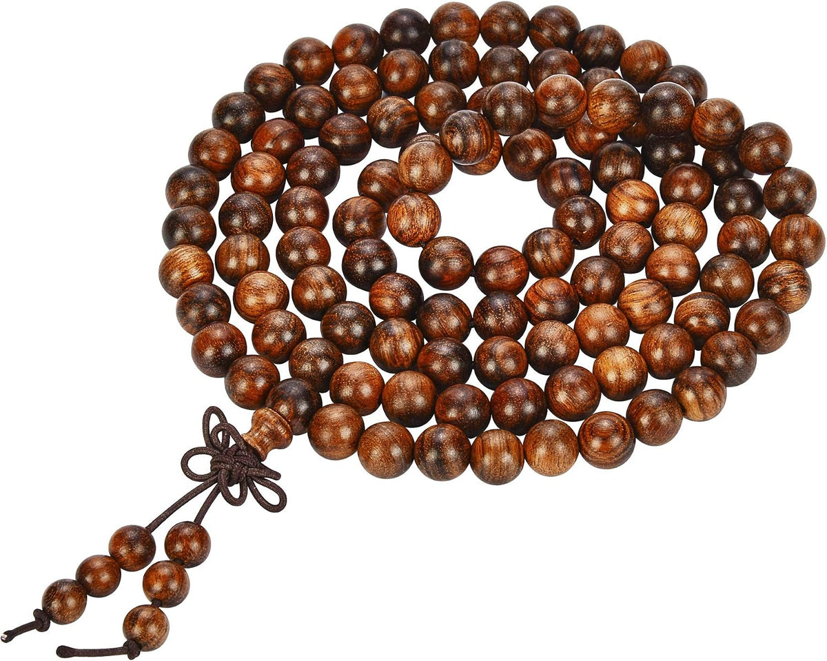 Mala Beads Bracelet 108 8mm Prayer Meditation Sandalwood Elastic…