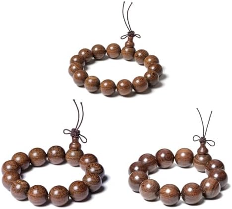 Beads 15 mm Diameter, 15 pcs, Handcrafted Natural Wooden