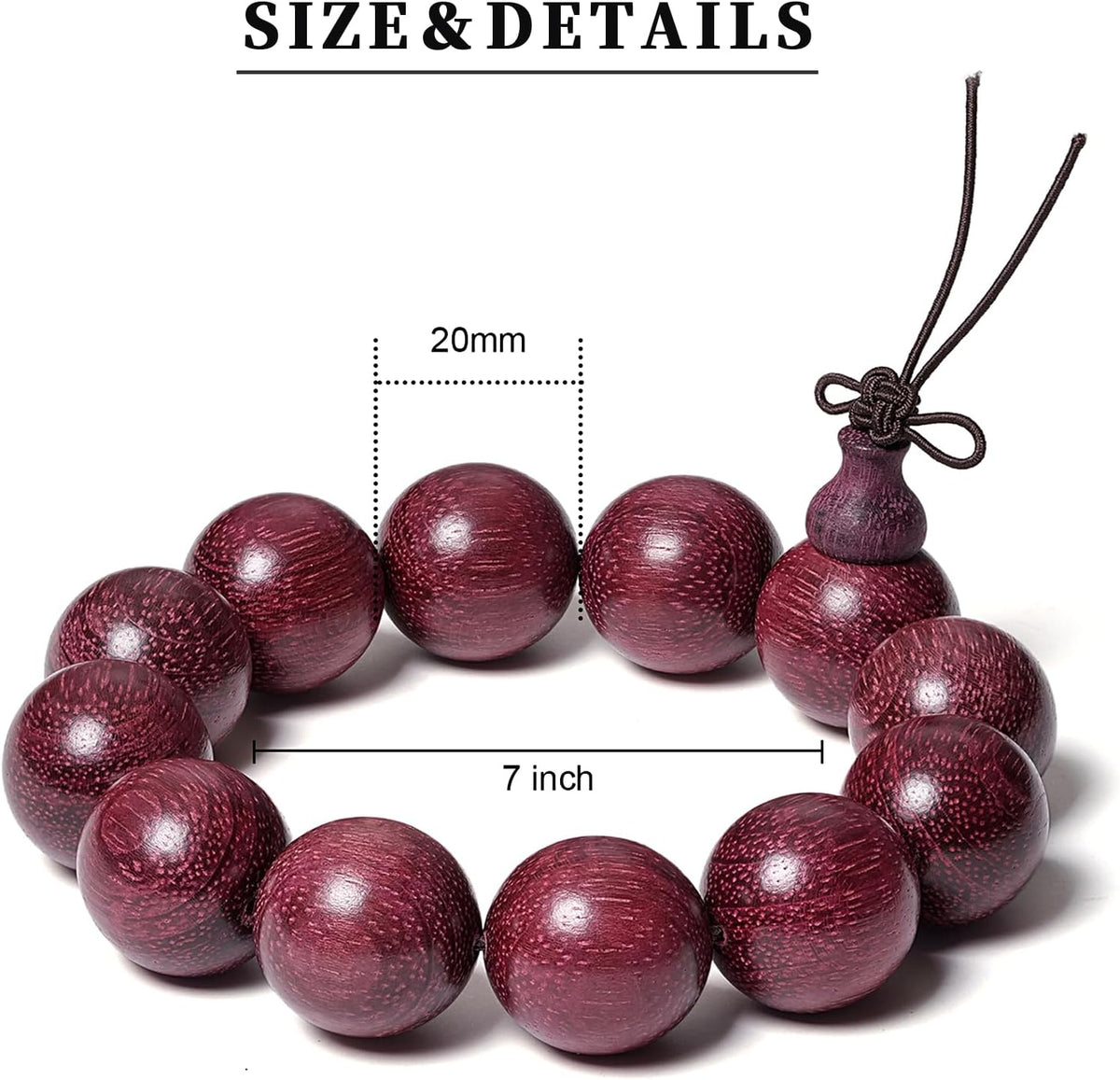 Beads Dia.20mm 12pcs Handcraft Natural Tan Wood