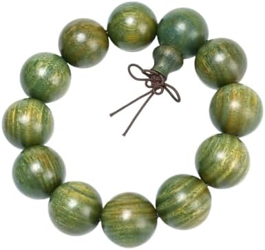 Wooden Prayer Bead Bracelet, Traditional Buddhist Mala Bracelet, 1 Piece
