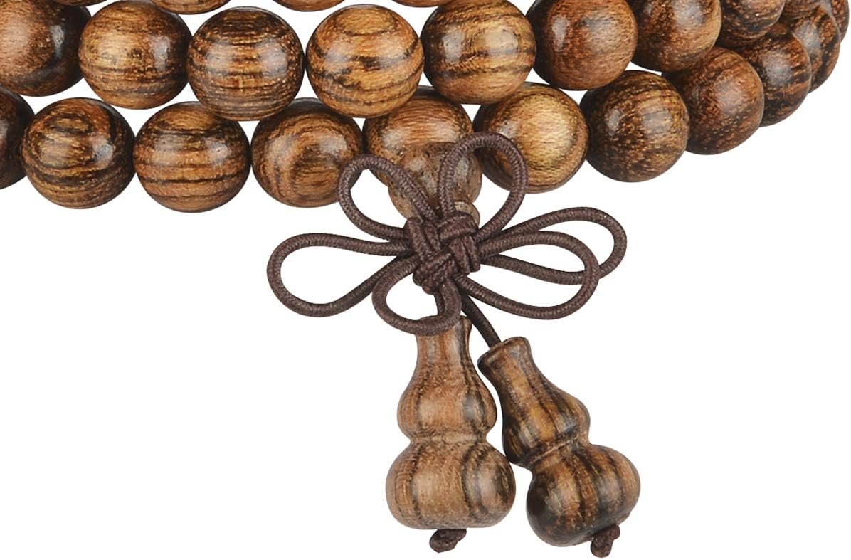Mala Beads Bracelet 108 8mm Prayer Meditation Sandalwood Elastic…