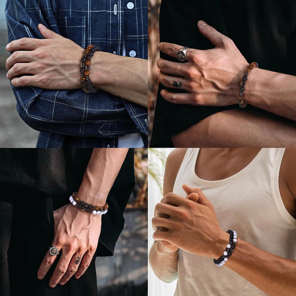 4-12 PCS Bracelets for Men