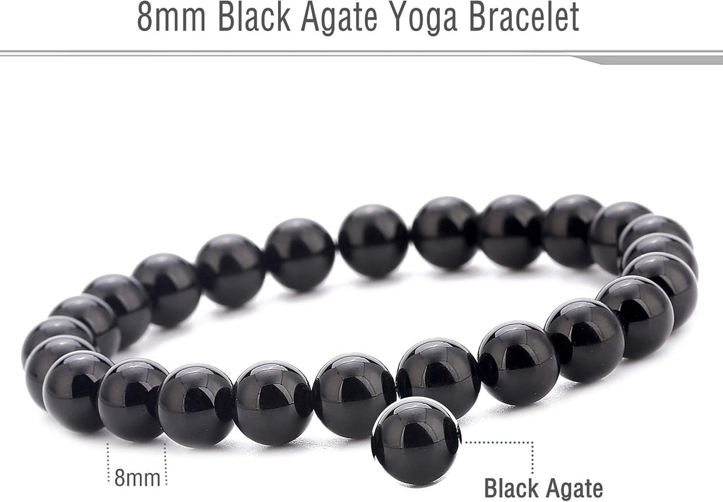 Men Women 8mm Natural Stone Lava Rock Diffuser Bracelet