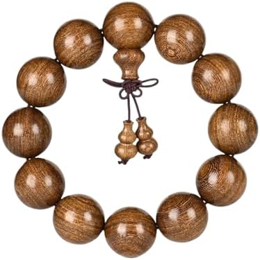 Beads Dia.20mm 12pcs Handcraft Natural Tan Wood