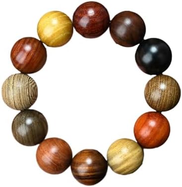 Handcrafted Wooden Bead Bracelet, Multi-Color Prayer Bracelet, 1 Piece