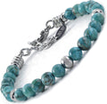 10:10 Beaded Bracelet For Men & Women, Natural Stone 6 MM Made In Italy