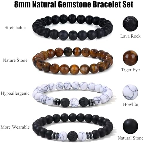 4-12 PCS Bracelets for Men