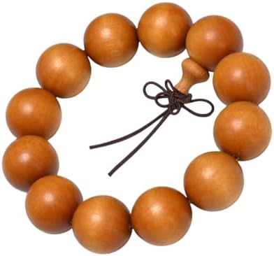 Wooden Prayer Bead Bracelet, Traditional Buddhist Mala Bracelet, 1 Piece