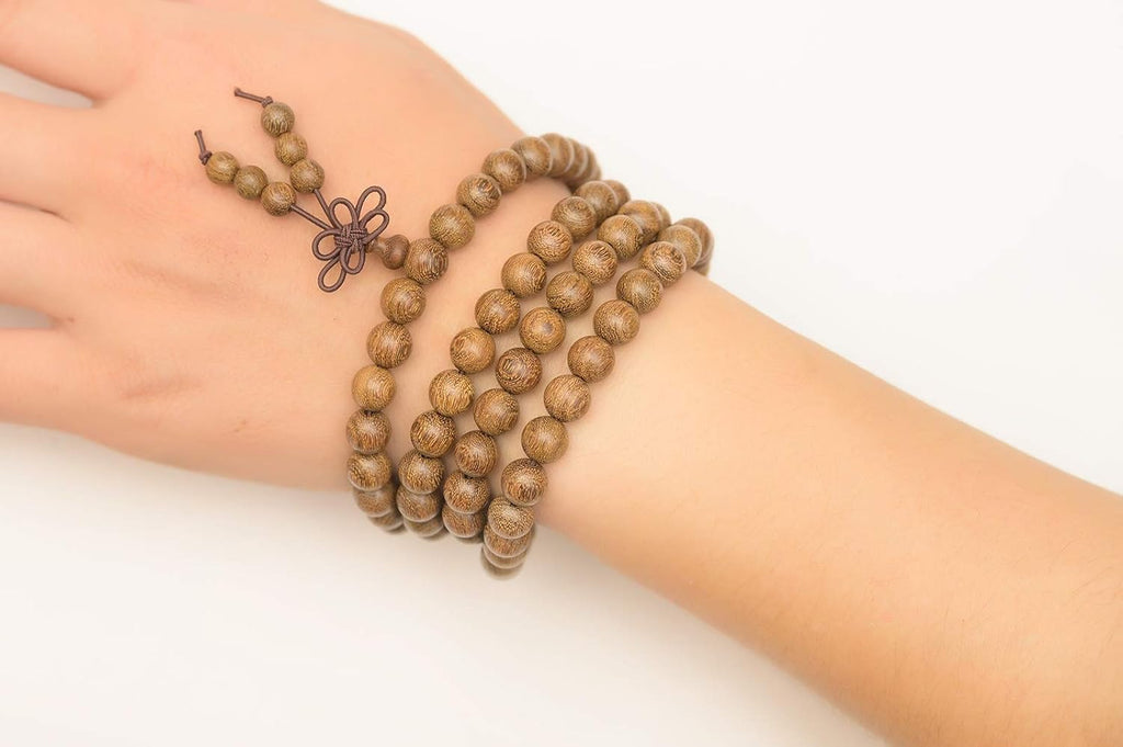 Mala Beads Bracelet 108 8mm Prayer Meditation Sandalwood Elastic…