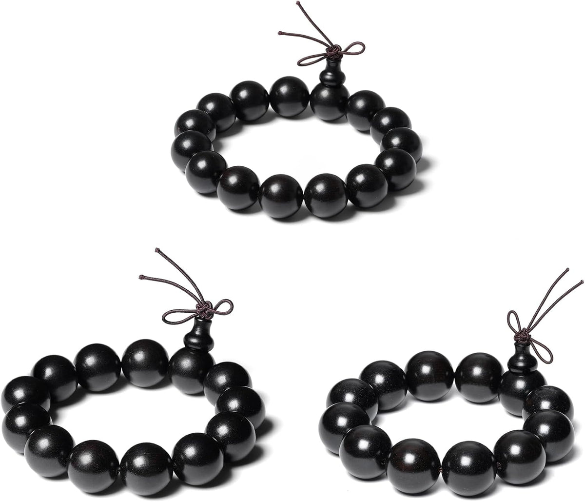 Beads 15 mm Diameter, 15 pcs, Handcrafted Natural Wooden