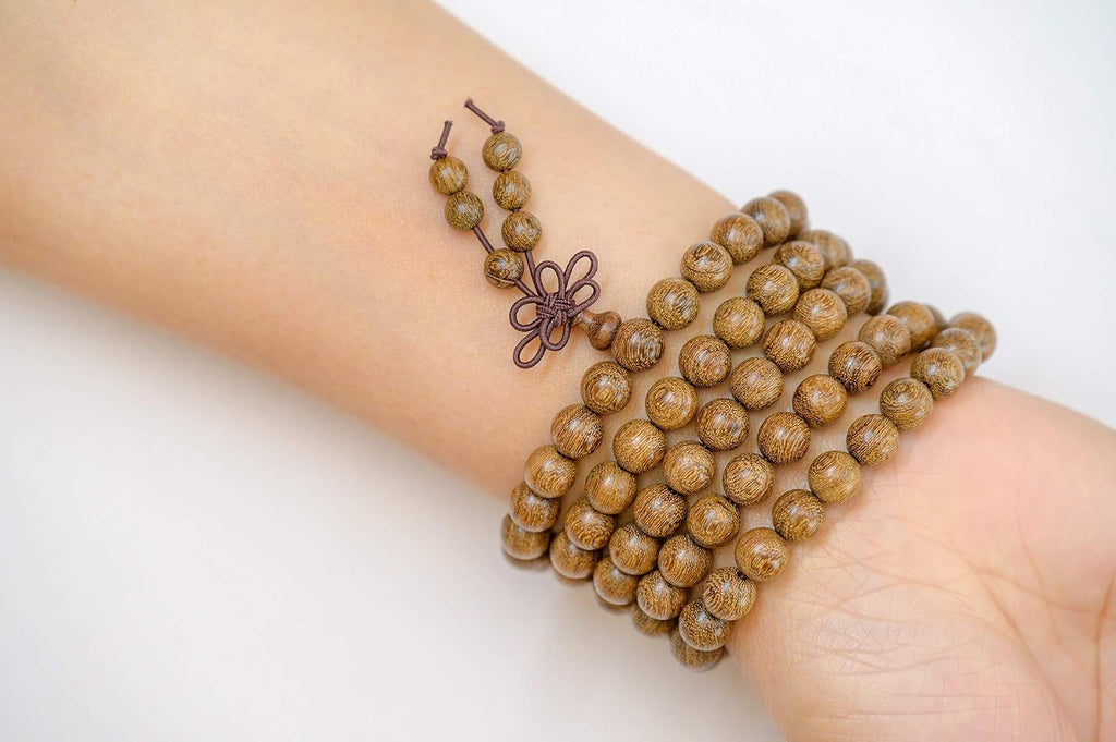 Mala Beads Bracelet 108 8mm Prayer Meditation Sandalwood Elastic…