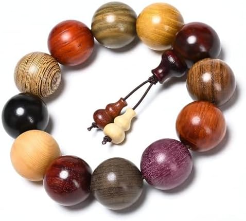Beads 15 mm Diameter, 15 pcs, Handcrafted Natural Wooden
