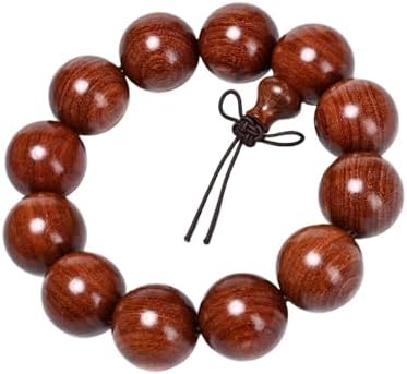 Wooden Prayer Bead Bracelet, Traditional Buddhist Mala Bracelet, 1 Piece