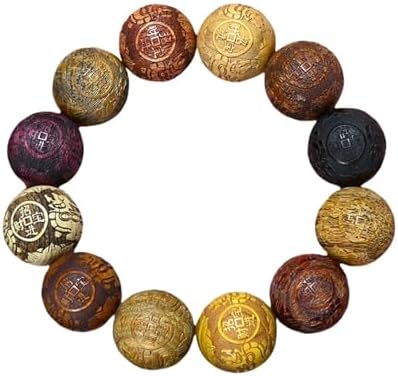 Handcrafted Wooden Bead Bracelet, Multi-Color Prayer Bracelet, 1 Piece