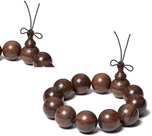Beads 15 mm Diameter, 15 pcs, Handcrafted Natural Wooden