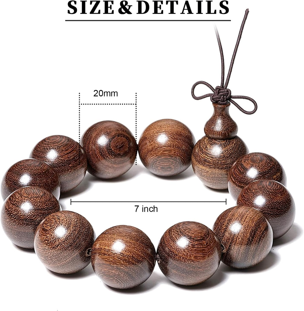 Beads Dia.20mm 12pcs Handcraft Natural Tan Wood