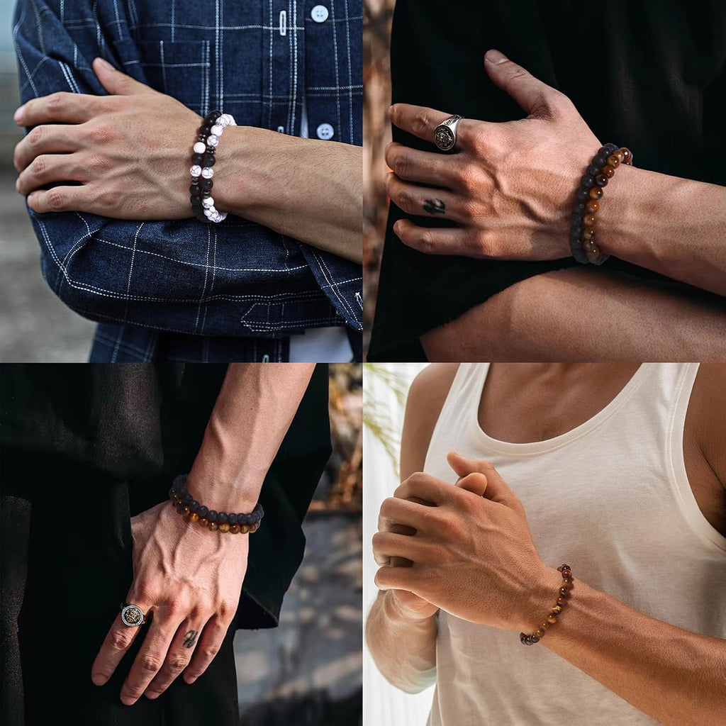 4-12 PCS Bracelets for Men