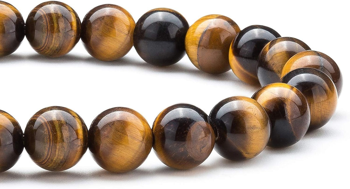 Men Women 8mm Natural Stone Lava Rock Diffuser Bracelet