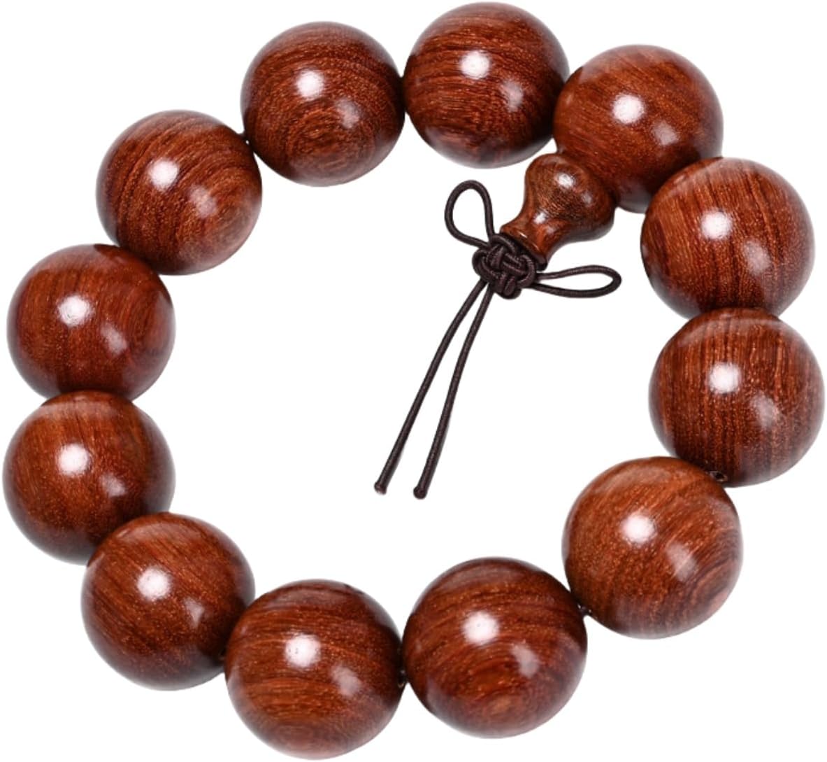 Wooden Prayer Bead Bracelet, Traditional Buddhist Mala Bracelet, 1 Piece