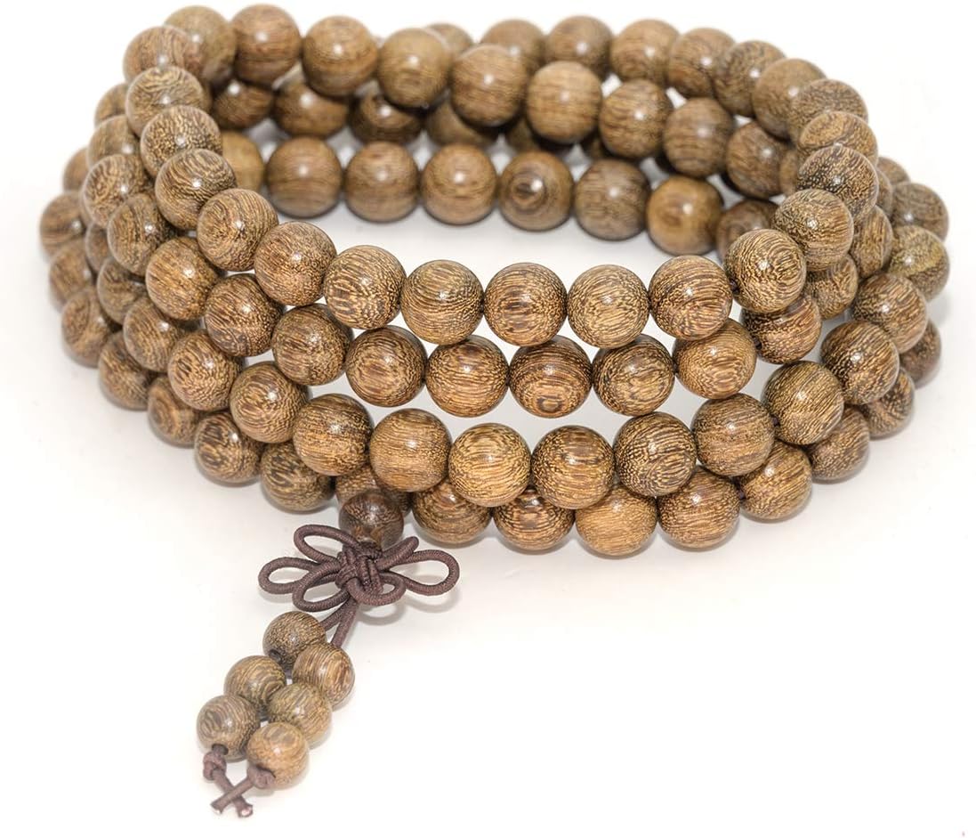 Mala Beads Bracelet 108 8mm Prayer Meditation Sandalwood Elastic…