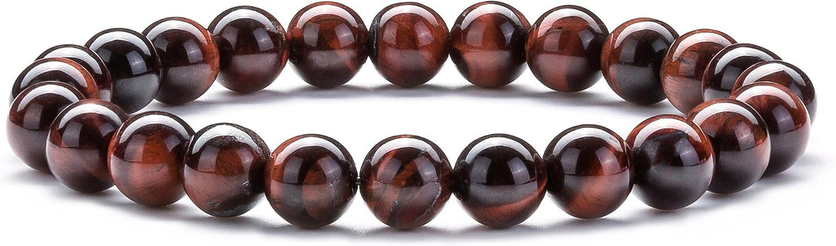 Men Women 8mm Natural Stone Lava Rock Diffuser Bracelet