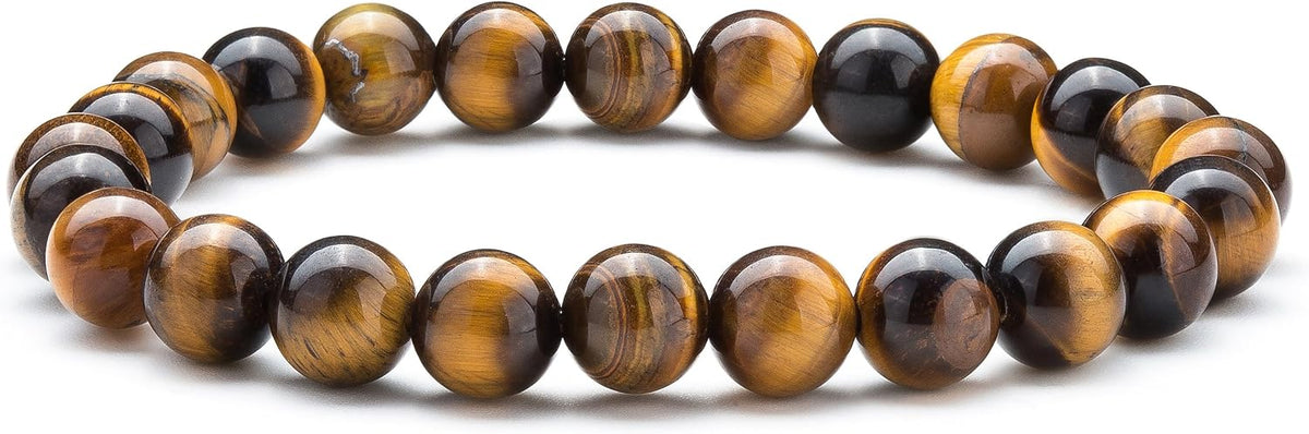 Men Women 8mm Natural Stone Lava Rock Diffuser Bracelet