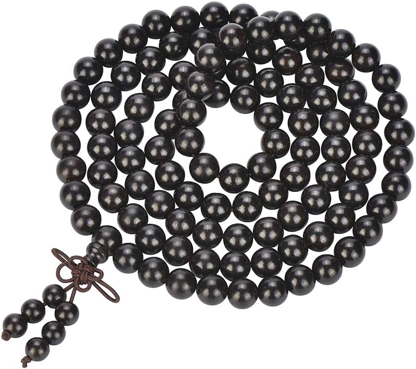 Mala Beads Bracelet 108 8mm Prayer Meditation Sandalwood Elastic…