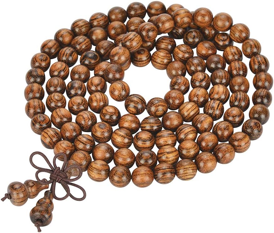 Mala Beads Bracelet 108 8mm Prayer Meditation Sandalwood Elastic…