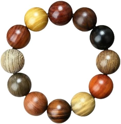 Beads Dia.20mm 12pcs Handcraft Natural Tan Wood