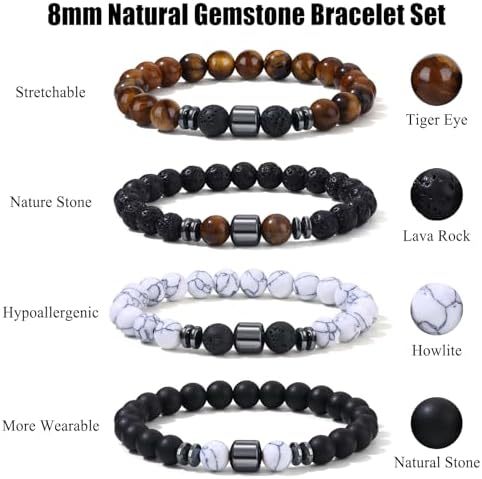 4-12 PCS Bracelets for Men